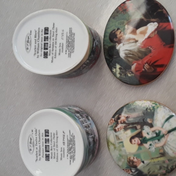 Gone With The Wind Music Boxes...set of 2 - Picture 7 of 7